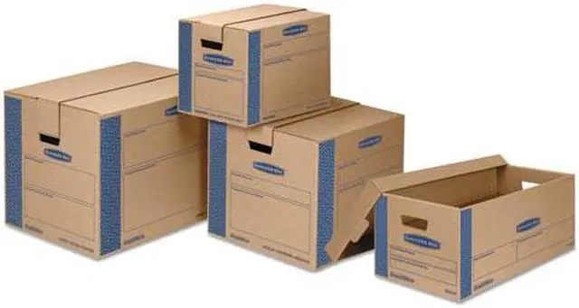 Main image of Bankers Box SmoothMove Prime Large Moving Boxes Lift Lid 24l x 15w x 10h Kraft