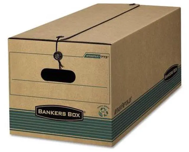 Alt view image 8 of 20 - Bankers Box STOR/FILE Extra Strength Storage Box Letter/Legal White/Blue 12/Carton 00025