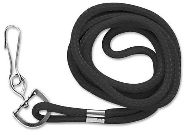 Alt view image 3 of 19 - Baumgartens Standard Lanyard With Hook 36" L Nylon Blue 68903