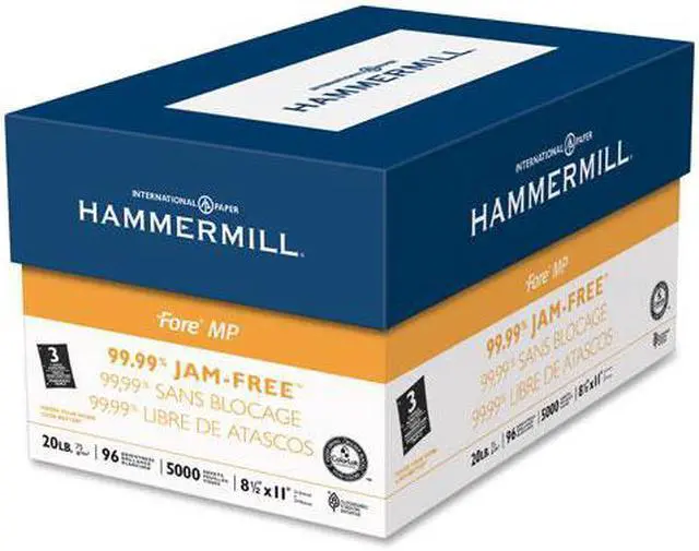 Alt view image 5 of 13 - Hammermill MP Paper 20Lb 3-Hole 8-1/2"x11" 96 GE/112 ISO WE 103275RM