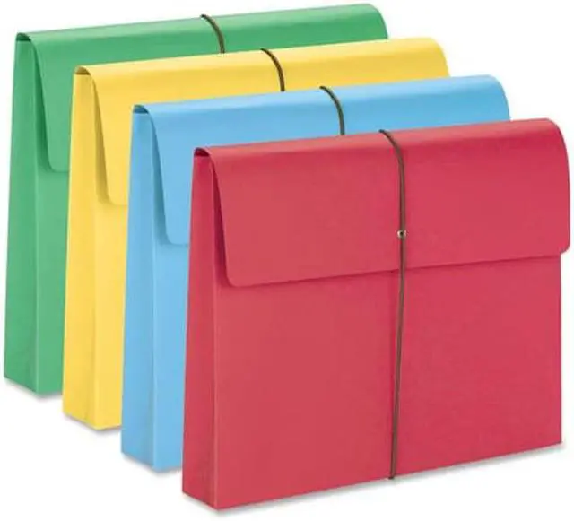 Alt view image 5 of 13 - Smead 2" Exp Wallet with String Letter Red 10/BX 77205