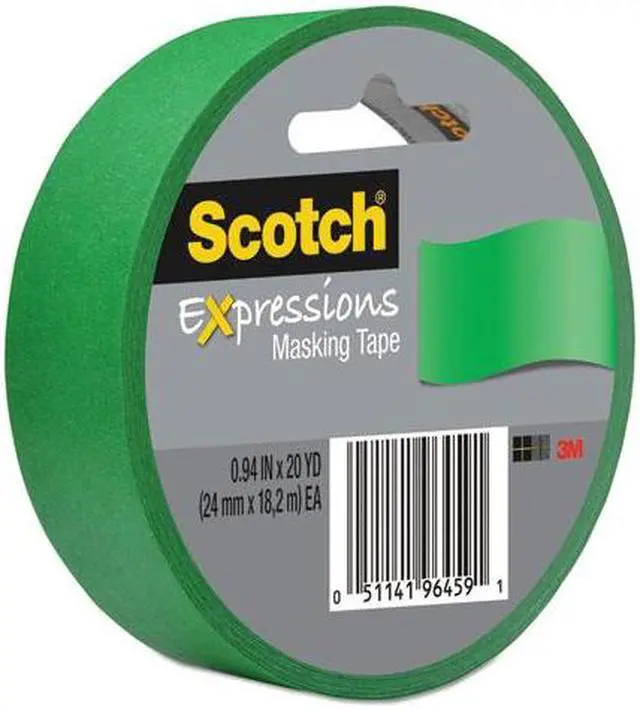Alt view image 6 of 12 - Scotch Expressions Masking Tape, .94" x 20 yds, Primary Green