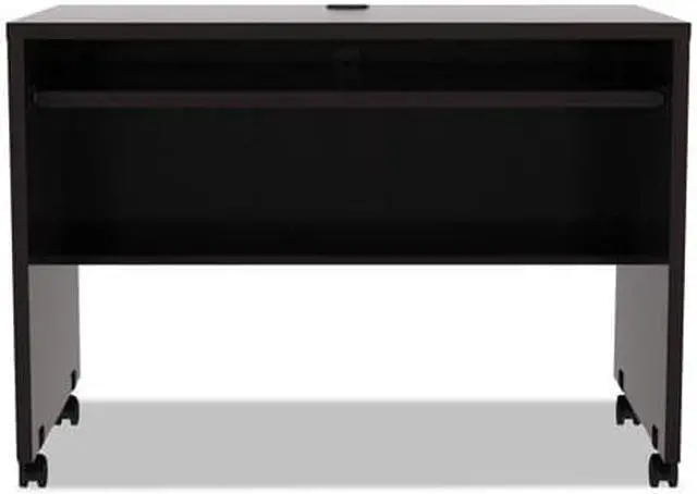 Alt view image 5 of 17 - Alera Valencia Series Mobile Workstation Desk, 41 3/8 X 23 5/8x 29 5/8, Espresso