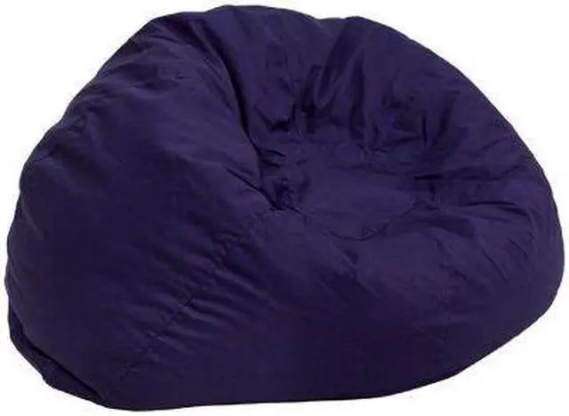 Alt view image 2 of 20 - Small Solid Navy Blue Kids Bean Bag Chair