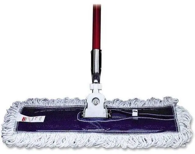 Alt view image 3 of 15 - Rubbermaid Commercial Finish System Replacement Mop Head 18 x 5 Rayon/Synthetic White E052