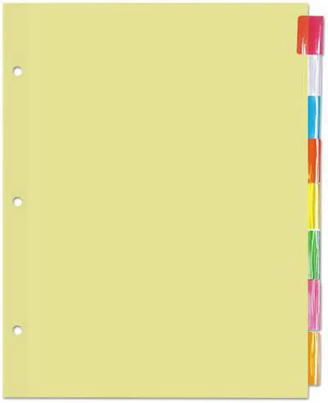 Main image of UNIVERSAL Economical Insertable Index Multicolor Tabs 8-Tab Letter Buff 24 Sets
