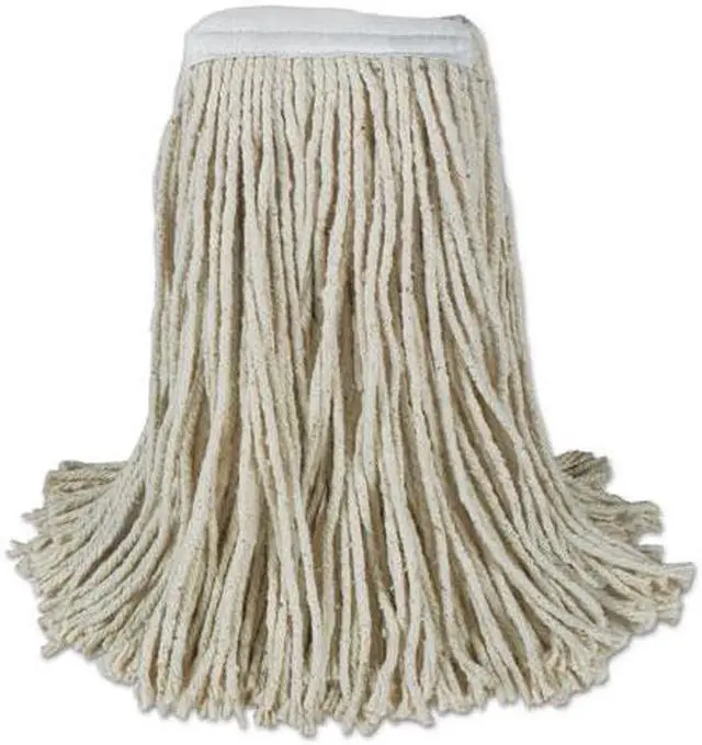 Main image of Boardwalk CM20024 Banded Cotton Mop Heads, 24Oz, White, 12/Carton