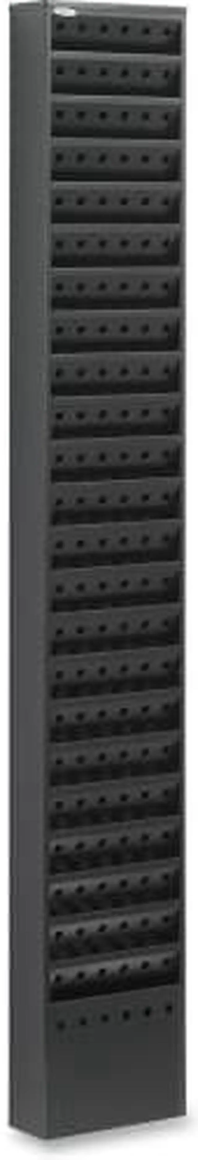 Alt view image 4 of 15 - Safco - 4322BL - Safco 23-Pocket Steel Magazine Rack - 23 Pocket(s) - 65.5 Height x 10 Width x 4 Depth - Floor - Black -