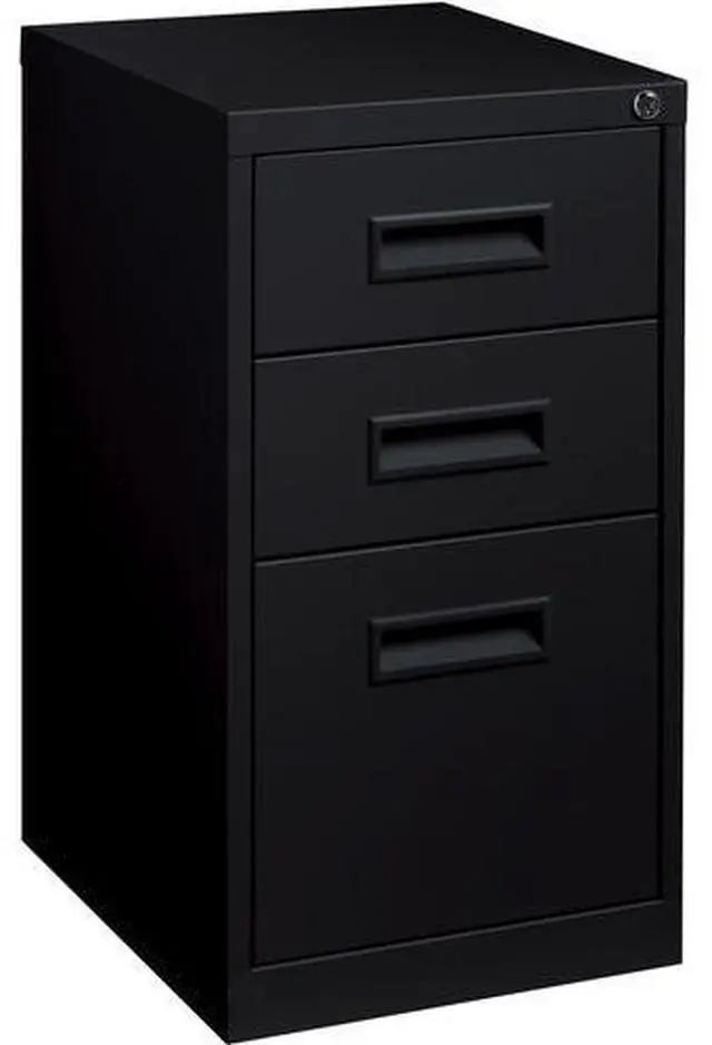 Alt view image 12 of 13 - Lorell Mobile Pedestal B/B/F 15"x19"x27-3/4" Black 67745