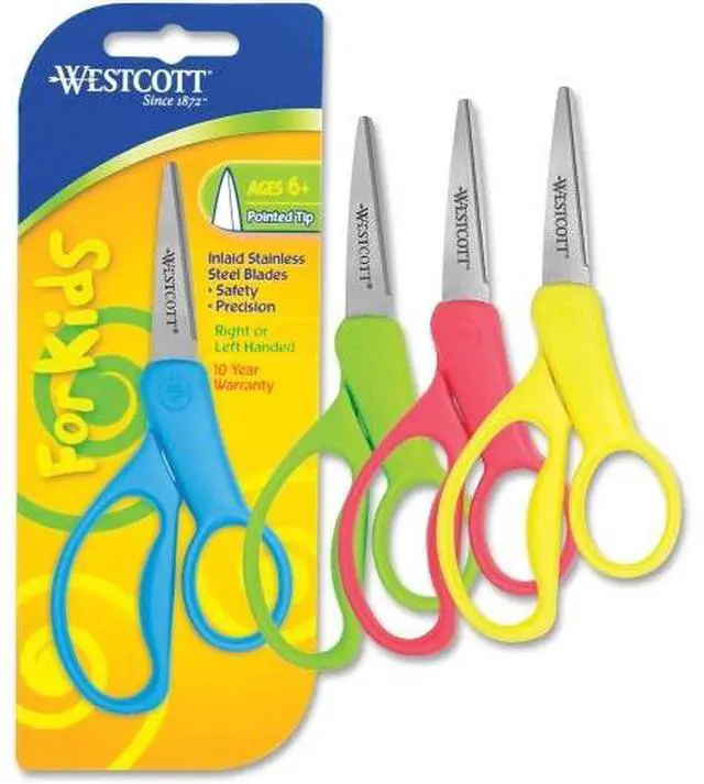 Alt view image 7 of 10 - Westcott Kids Scissors 5" Pointed Assorted Colors 13131