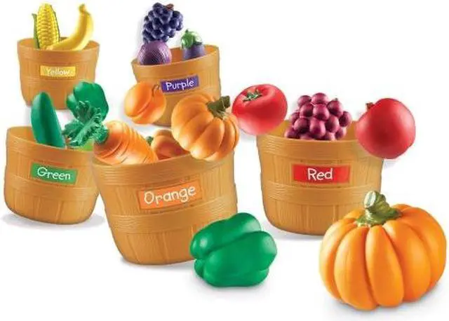 Alt view image 6 of 20 - Learning Resources Farmer's Market Color Sorting Set