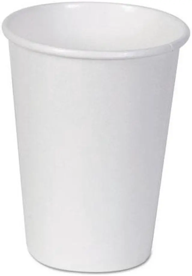 Alt view image 4 of 9 - Disposable Hot cup 12 oz. White, Paper, Pk1000 ZORO SELECT 2342W