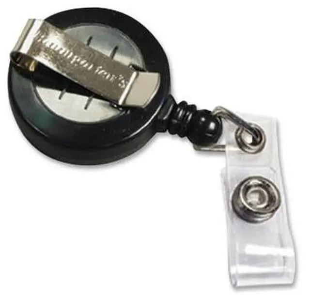 Alt view image 6 of 15 - Baumgartens Card Reel with Belt Clip/Strap Extends 30" 25/PK Black 68424