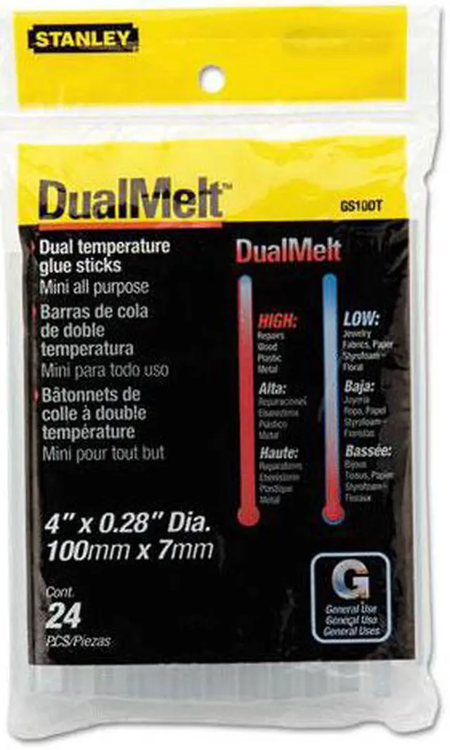 Main image of STANLEY GS10DT DualMelt™ Mini Glue Sticks 4" – 24 Pack