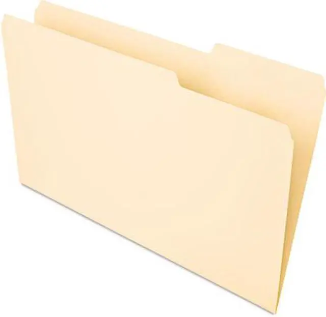 Main image of UNIVERSAL Recycled Interior File Folders 1/3 Cut Top Tab Legal Manila 100/Box