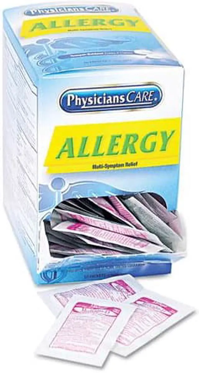 Alt view image 2 of 12 - Physicianscare Allergy Antihistamine Medication Two-Pack 50 Packs/Box 90091