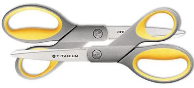 Alt view image 7 of 19 - Westcott Titanium Bonded Scissors 8" Straight 2/Pack 13901