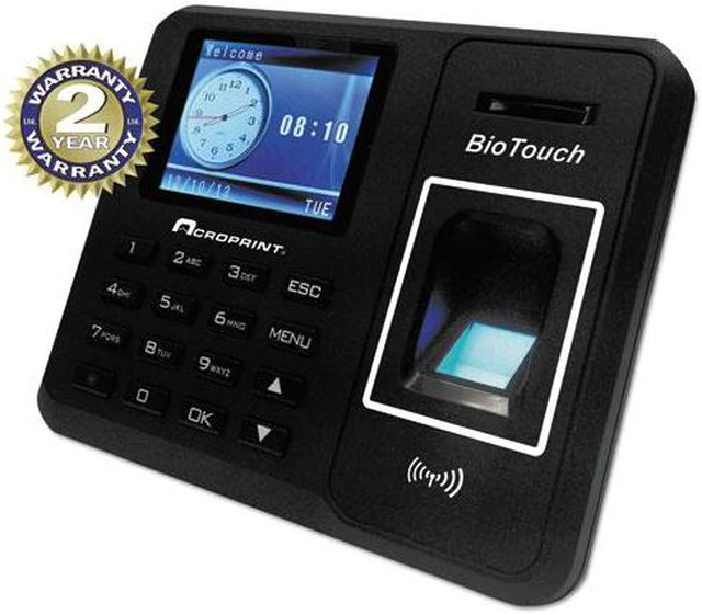 Main image of Acroprint ACP010276000 BioTouch Time Clock, Hours/Minutes/Seconds, 6 x 1 1/2 x 5