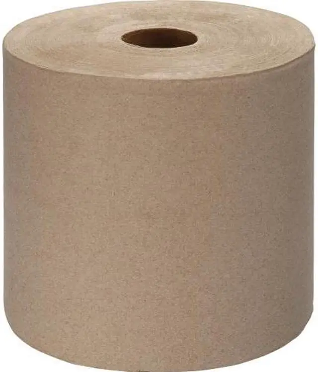 Main image of Genuine Joe Hardwound Roll Towels 2"Core 7/7/8"x1000' 6RL/CT KRAFT 22800