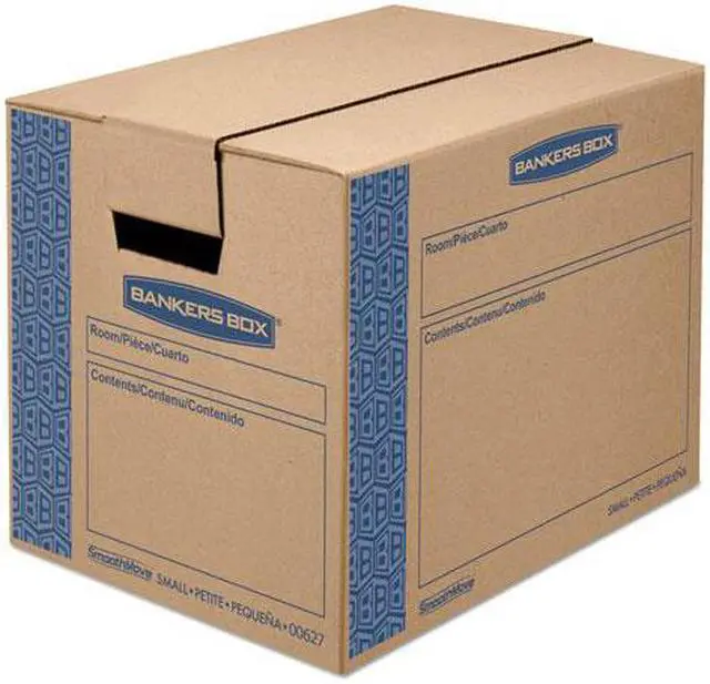 Alt view image 4 of 14 - Bankers Box 0062701 SmoothMove Moving Storage Box- Extra Strength- Small- 12w x 16d x 12h- Kraft
