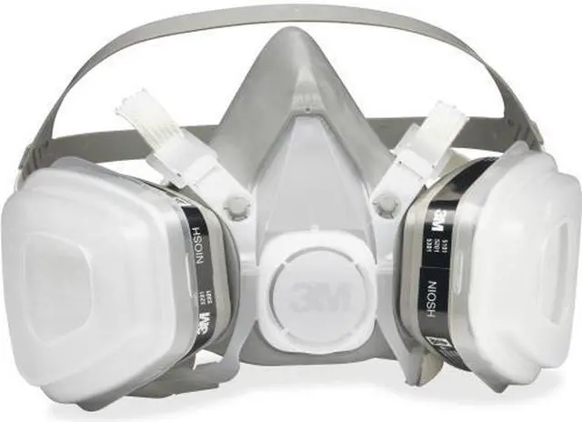 Alt view image 14 of 20 - Dual Cartridge Respirator Assembly 52P71, Organic Vapor/P95, Medium