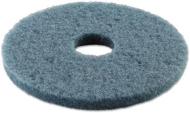 Alt view image 3 of 9 - Standard 14-Inch Diameter Scrubbing Floor Pads, Blue BWK4014BLU