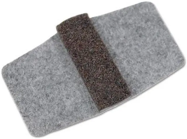 Main image of Master Manufacturing Wrap Around Felt Floor Savers 7 1/4 x 1 x 8 Gray/Black 16