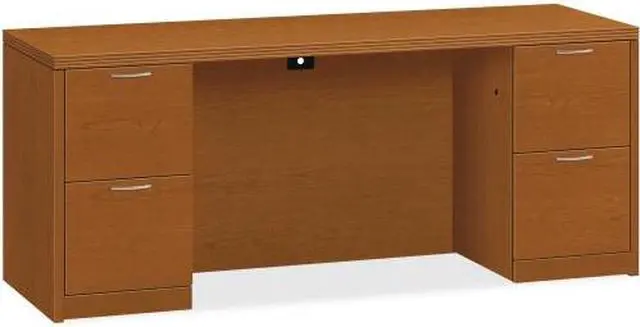 Alt view image 2 of 2 - HON Double Pedestal Credenza 72"x24"x29-1/2" Bourbon Cherry 115900ACHH