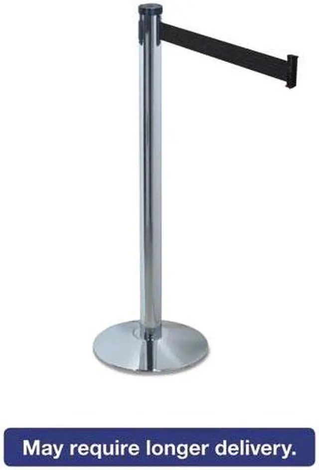 Alt view image 4 of 13 - Tatco 11500 Adjusta-Tape Crowd Control Stanchion Posts  Nylon  40   High  Black  Two per Box