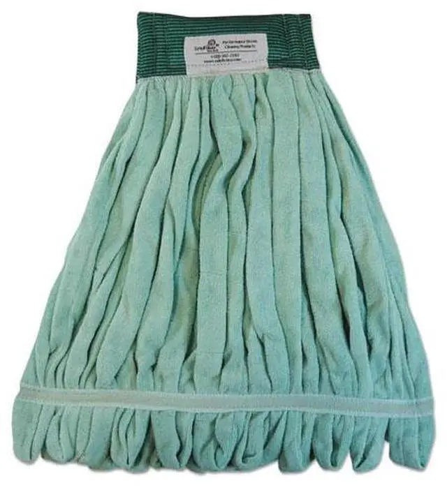 Alt view image 3 of 13 - Boardwalk Microfiber Looped-End Wet Mop Head Medium Green MWTMG