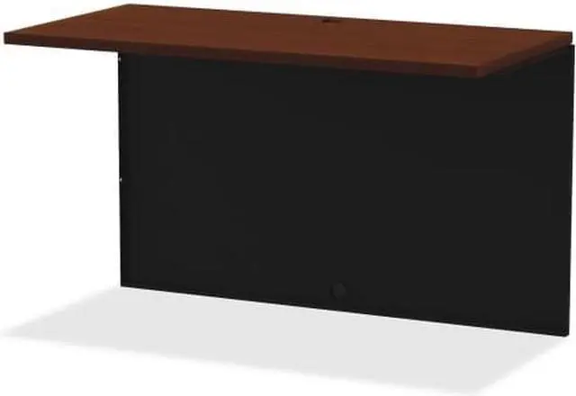 Alt view image 5 of 7 - Lorell Walnut Laminate/Black Modular Desk Series