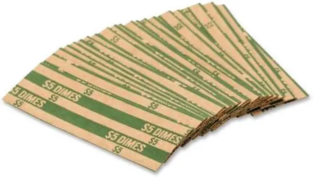Alt view image 2 of 16 - Coin-Tainer Flat Coin Wrappers Dimes $5 1000 Wrappers/Box 30010