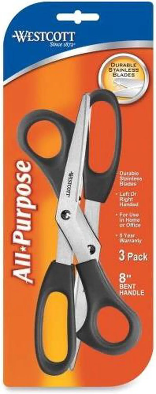 Alt view image 8 of 11 - Westcott Value Line Stainless Steel Shears 8" Long 3/Pack 13402