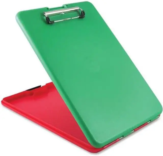 Alt view image 4 of 13 - Saunders SlimMate Show2Know Safety Organizer 1/2" Clip Cap 9 x 11 3/4 Sheets Red/Green 00580