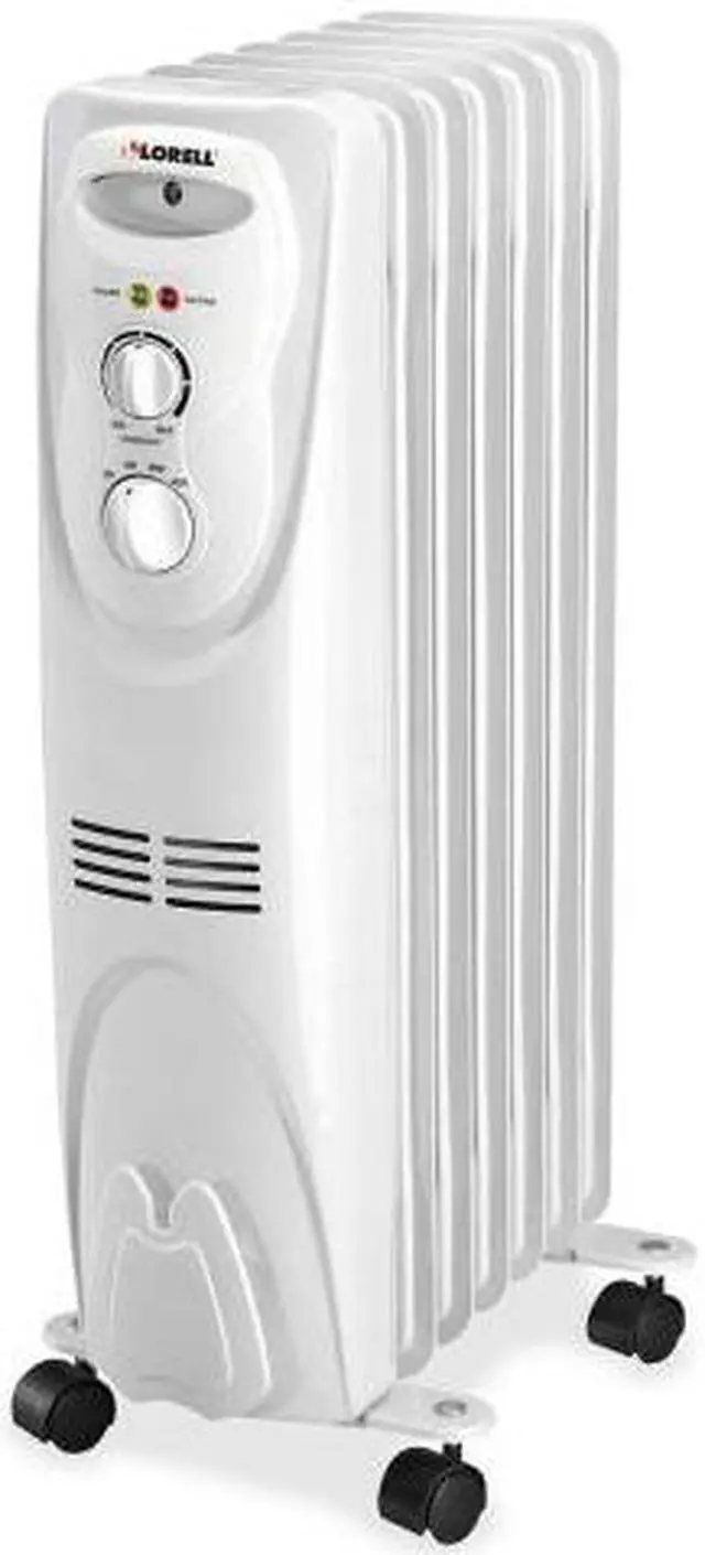 Alt view image 3 of 17 - Lorell 1500 Watt 3-Setting Oil Filled Heater - Oil Filled - Electric - 1500 W - 3 x Heat Settings - White  LLR29552