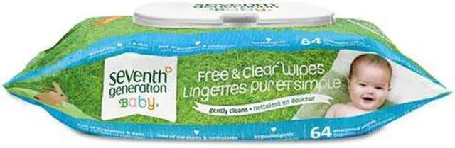 Alt view image 14 of 20 - Seventh Generation Baby Wipes - Free and Clear - 64 Count Diapers and Wipes