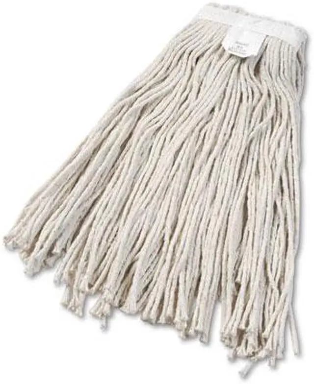 Main image of Cut-End Wet Mop Head, Cotton, No. 24, White 12/Carton