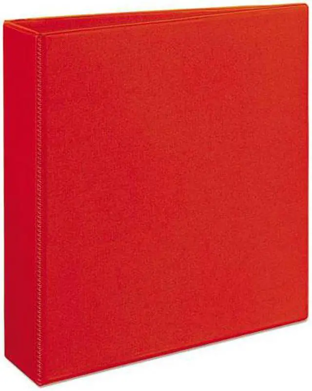 Alt view image 7 of 20 - Avery Heavy-Duty View Binder w/Locking 1-Touch EZD Rings 2" Cap Red 79225