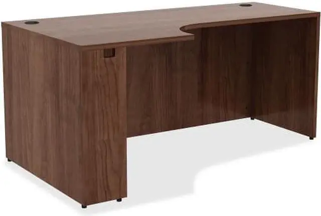 Alt view image 3 of 5 - Lorell Left Corner Credenza 66"x36"x29-1/2" Walnut 34394