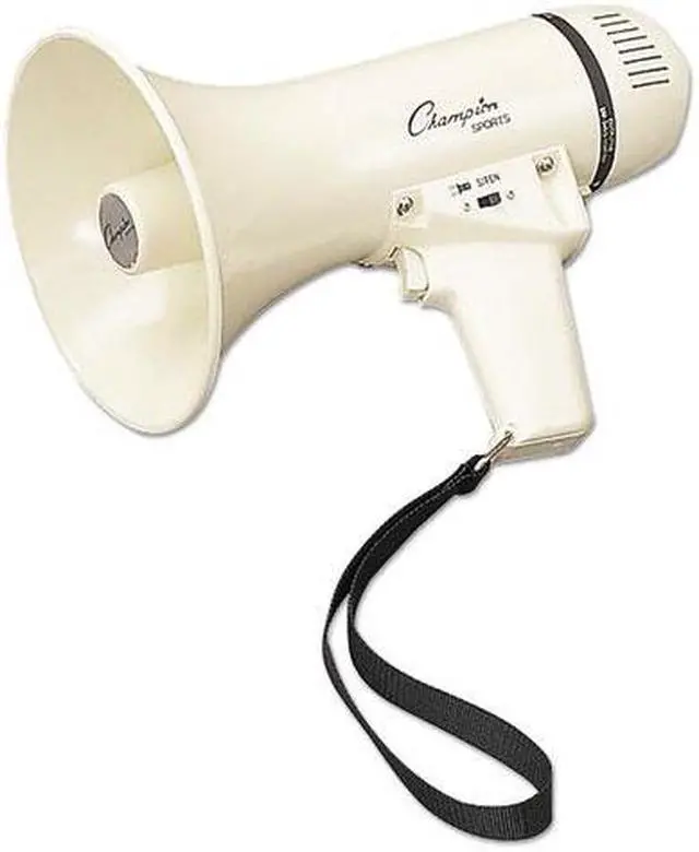 Main image of Megaphone, 4-8W, 400 Yard Range, White MP4W