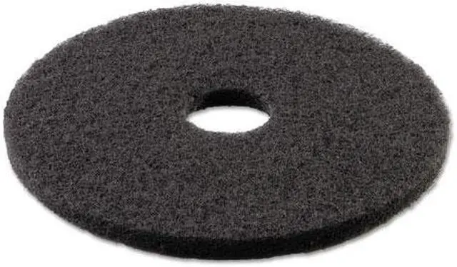 Alt view image 2 of 11 - Stripping Floor Pads, 18" Diameter, Black, 5/Carton 4018BLA