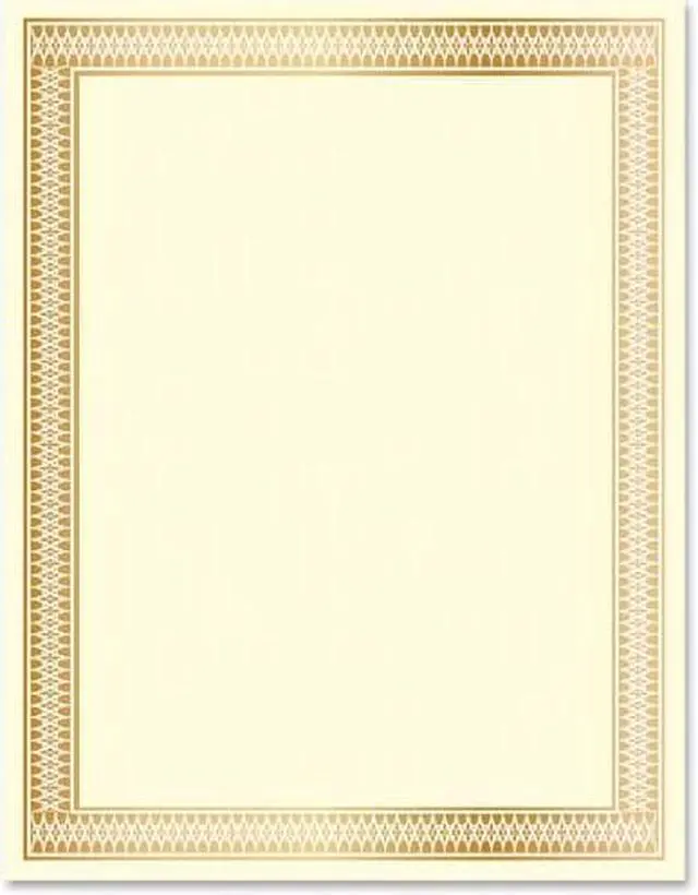 Alt view image 3 of 5 - Geographics Traditional Award Certificates - 24 lb - Laser, Inkjet Compatible - Gold100 / Pack  GEO47833