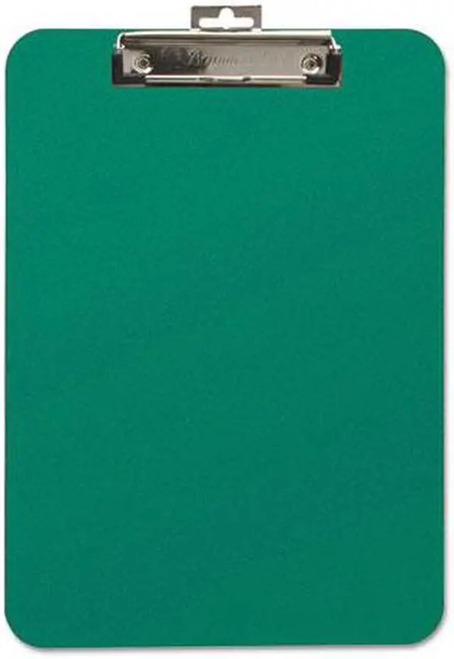 Alt view image 3 of 6 - Baumgartens Unbreakable Recycled Clipboard 1/4" Capacity 8 1/2 x 11 Green 61626
