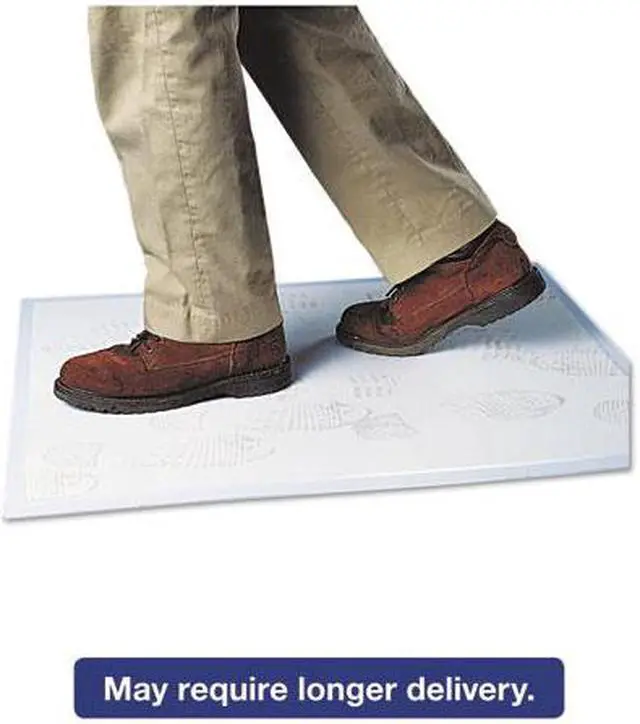 Main image of Walk-N-Clean Dirt Grabber Mat w/Starter Pad, 31-1/2 x 25-1/2, Gray