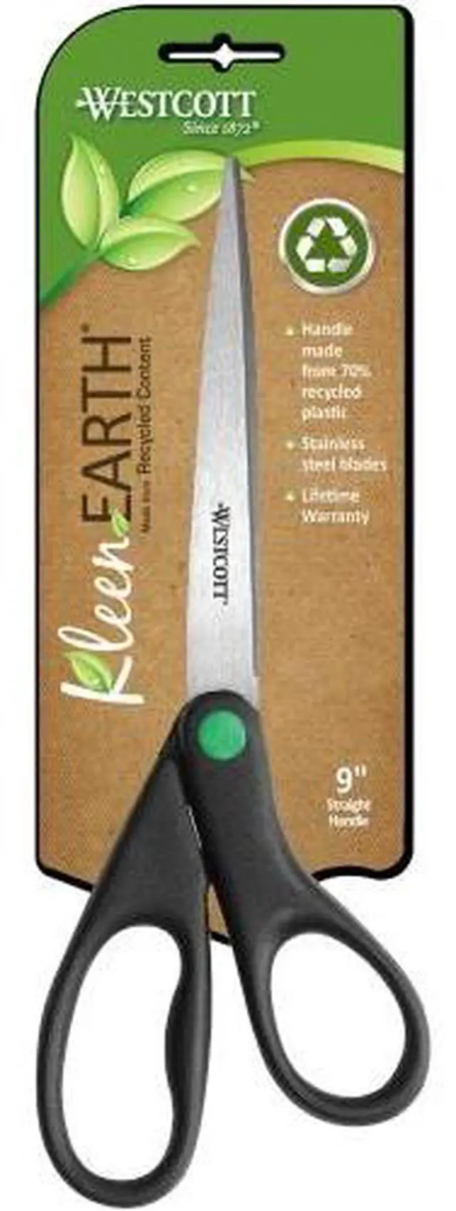 Alt view image 2 of 10 - Westcott KleenEarth Recycled Scissors Black 9" Long 13138