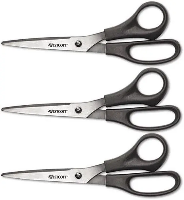 Alt view image 7 of 11 - Westcott Value Line Stainless Steel Shears 8" Long 3/Pack 13402
