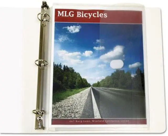 Alt view image 2 of 20 - C-Line Poly Binder Pockets, 11 1/2 X 9 1/4, Clear, 5/Pack 57537