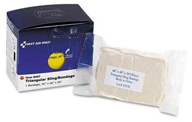 Alt view image 4 of 14 - First Aid Only Triangular Sling/Bandage, 40” x 40” x 56”, 2 Safety Pins/1 Bandage/Box