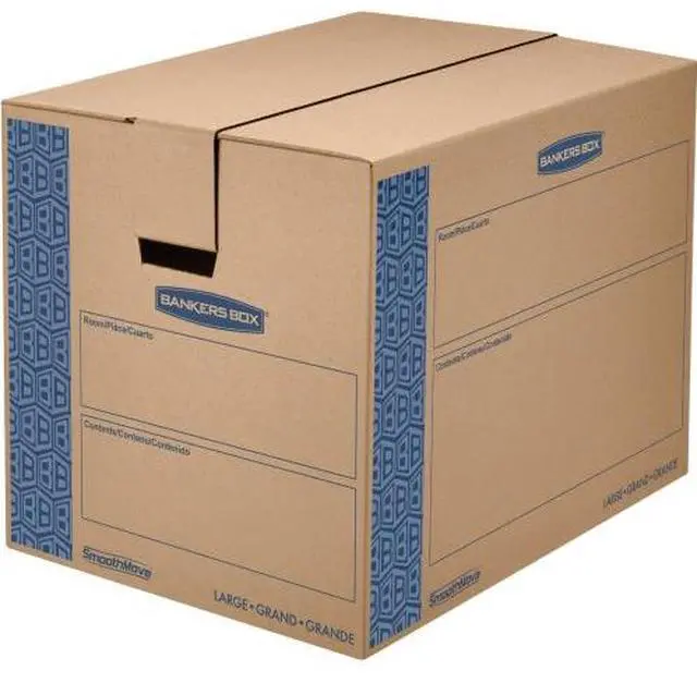 Alt view image 7 of 13 - Bankers Box 0062901 SmoothMove Moving Storage Box- Extra Strength- Large- 18w x 24d x 18h- Kraft