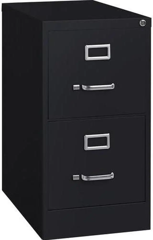 Alt view image 11 of 12 - Lorell Commercial-grade Vertical File - 15" x 22" x 28.4" - 2 x Drawer(s) for File - Letter - Lockable, Ball-bearing Sus